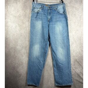 Bullhead Loose Boot Jeans Mens Size 36X34 Blue Medium Wash Denim Baggy Skater